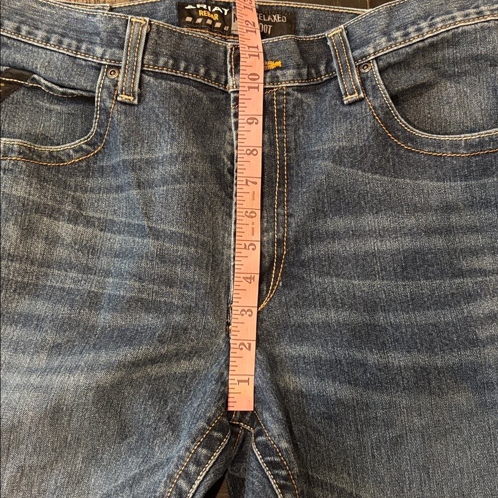 ARIAT REBAR M5 DURASTRETCH EDGE MEDIUM WASH STACKABLE STRAIGHT LEG WORK JEAN - Picture 15 of 16